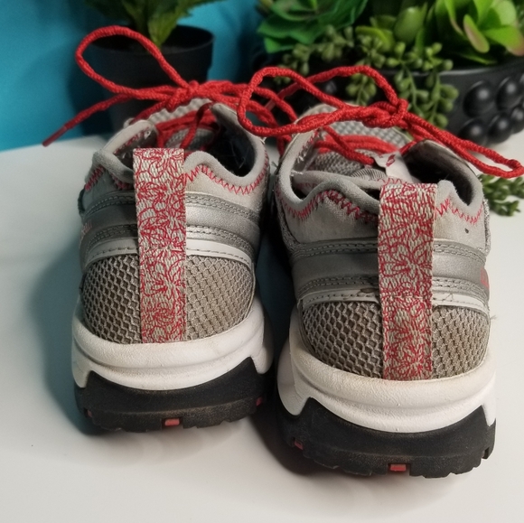 LLBean Hiking/Trail Sneakers Red Grey - Picture 4 of 8